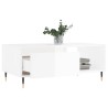 Table basse Blanc brillant 90x50x36,5 cm Bois d'ingénierie 