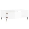 Table basse Blanc brillant 90x50x36,5 cm Bois d'ingénierie 
