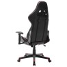 Chaise de jeu Noir et rouge bordeaux Cuir artificiel 