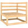 Salon de jardin 2 pcs bois de pin massif 