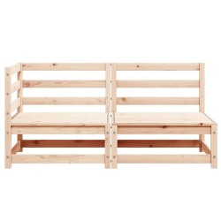 Salon de jardin 2 pcs bois de pin massif 
