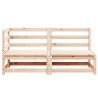 Salon de jardin 2 pcs bois de pin massif 