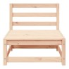Salon de jardin 2 pcs bois de pin massif 