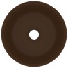 Lavabo rond de luxe Marron foncé mat 40x15 cm Céramique 