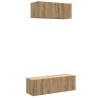 Ensemble de meuble TV mural 2 pcs chêne artisanal 