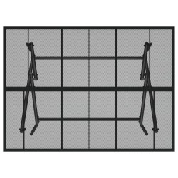 Table de jardin pliable anthracite 110x80x72 cm maille d'acier 