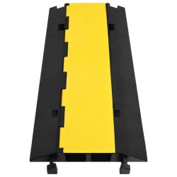 Rampe de protection de câble avec 2 canaux 100 cm caoutchouc 
