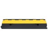 Rampe de protection de câble avec 2 canaux 100 cm caoutchouc 