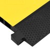 Rampe de protection de câble avec 2 canaux 100 cm caoutchouc 
