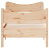 Cadre de lit sans matelas 75x190 cm bois de pin massif 