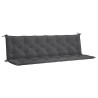 Coussin de banc de jardin anthracite tissu oxford 