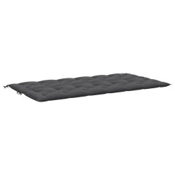 Coussin de banc de jardin anthracite tissu oxford 