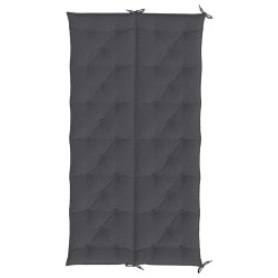 Coussin de banc de jardin anthracite tissu oxford 