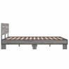 Cadre de lit sans matelas sonoma gris 120x190 cm 