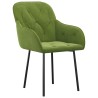 Chaises à manger lot de 2 Vert clair Velours 