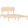 Cadre de lit sans matelas 150x200 cm bois massif 