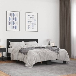 Cadre de lit sans matelas noir 120x190 cm 