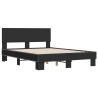 Cadre de lit sans matelas noir 120x190 cm 