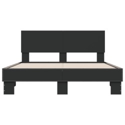 Cadre de lit sans matelas noir 120x190 cm 