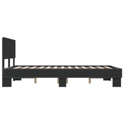 Cadre de lit sans matelas noir 120x190 cm 
