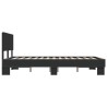 Cadre de lit sans matelas noir 120x190 cm 