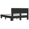 Cadre de lit sans matelas noir 120x190 cm 