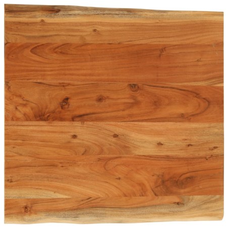 Dessus de table 80x80x3,8 cm carré bois massif d'acacia 
