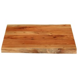 Dessus de table 80x80x3,8 cm carré bois massif d'acacia 
