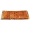 Dessus de table 80x80x3,8 cm carré bois massif d'acacia 