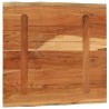 Dessus de table 80x80x3,8 cm carré bois massif d'acacia 