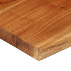 Dessus de table 80x80x3,8 cm carré bois massif d'acacia 