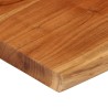 Dessus de table 80x80x3,8 cm carré bois massif d'acacia 