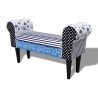 Banc Design avec patchwork Bleu et blanc 