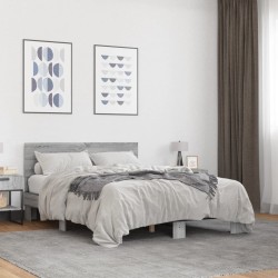 Cadre de lit sans matelas sonoma gris 120x190 cm 