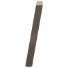 Pieds de table console en U, 2 pièces, acier naturel, 28 x (72-73) cm 