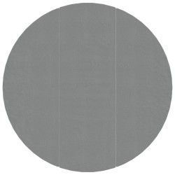 Bâche de piscine gris clair Ø396 cm géotextile polyester 