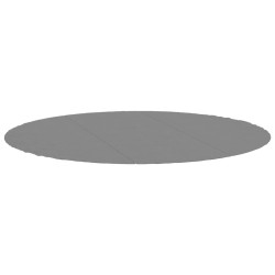 Bâche de piscine gris clair Ø396 cm géotextile polyester 