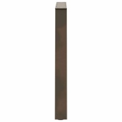Pieds de table à manger en forme de V 3 pièces Acier naturel 70 x (72-73,3) cm 