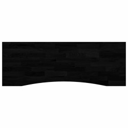 Dessus de bureau marron foncé bois chêne massif rectangulaire 