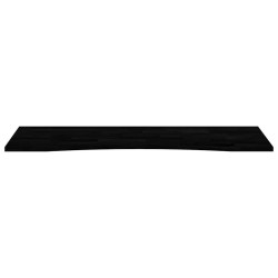Dessus de bureau marron foncé bois chêne massif rectangulaire 