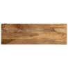 Table console marron 110x35x76cm bois massif de manguier et fer 