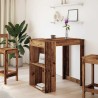 Table de bar vieux bois 102x70x103,5 cm bois d'ingénierie 