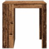 Table de bar vieux bois 102x70x103,5 cm bois d'ingénierie 