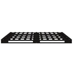 Lit de palette sans matelas noir 120x200 cm bois massif 