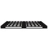 Lit de palette sans matelas noir 120x200 cm bois massif 