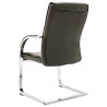Chaise de bureau cantilever Gris Similicuir 