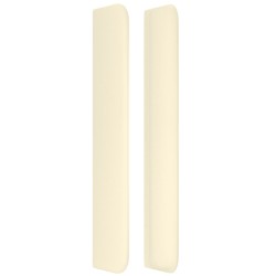 Tête de lit avec oreilles Crème 163x16x118/128 cm Similicuir 