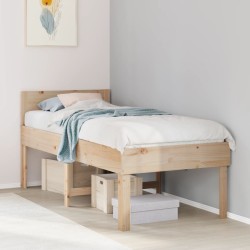 Cadre de lit sans matelas 90x190 cm bois de pin massif 