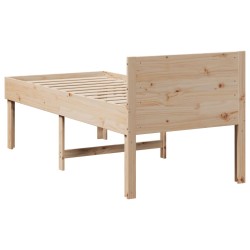 Cadre de lit sans matelas 90x190 cm bois de pin massif 