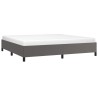 Cadre de lit sans matelas gris 200x200 cm similicuir 